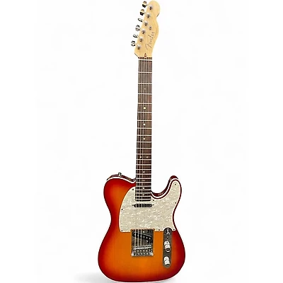 Used Fender American Elite Telecaster Cherry Sunburst Solid Body Electric Guitar