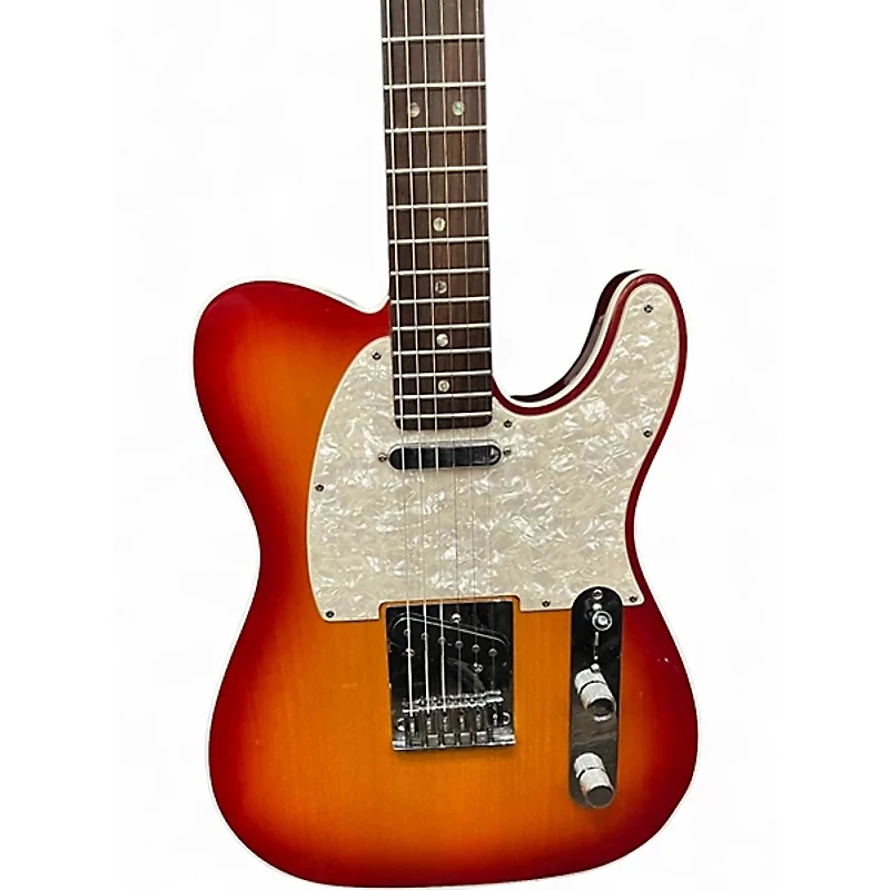 Used Fender American Elite Telecaster Cherry Sunburst Solid Body Electric Guitar