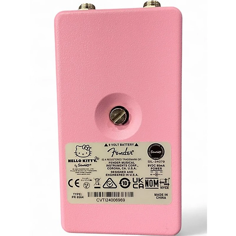 Used Fender Hello Kitty Fuzz Effect Pedal