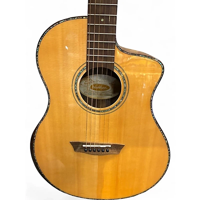 Used 2021 Washburn BTA-NATSCE Natural Acoustic Guitar