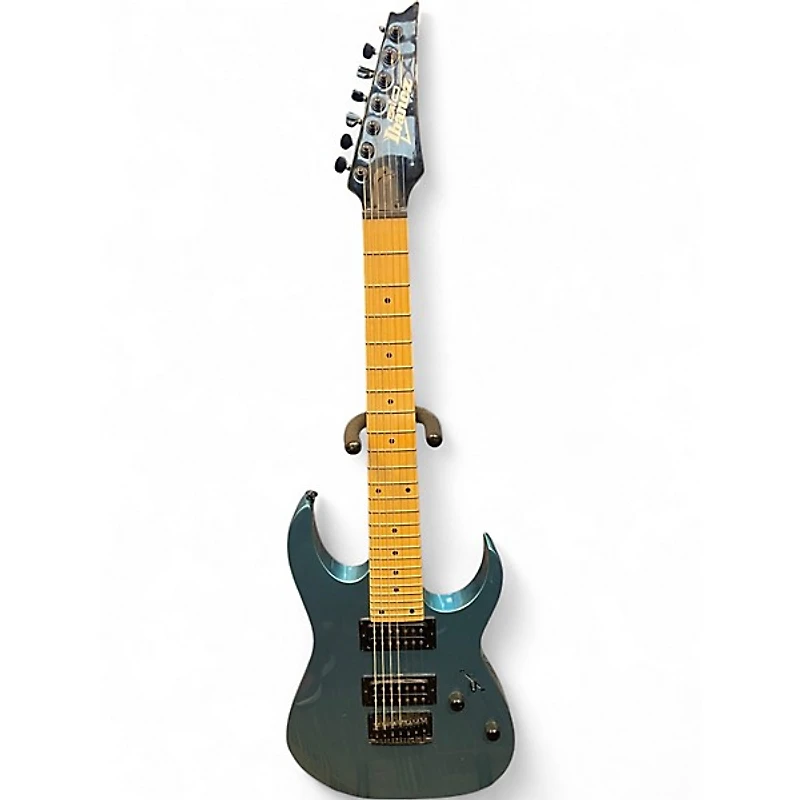 Used Ibanez GRG7221M Metallic Blue Solid Body Electric Guitar