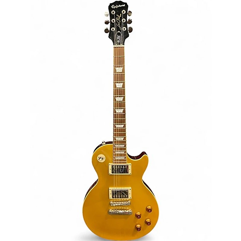 Used Epiphone Les Paul Standard Gold Top Solid Body Electric Guitar