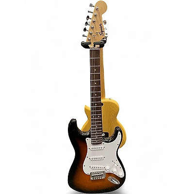 Used Squier Affinity Stratocaster 3 Color Sunburst Solid Body Electric Guitar