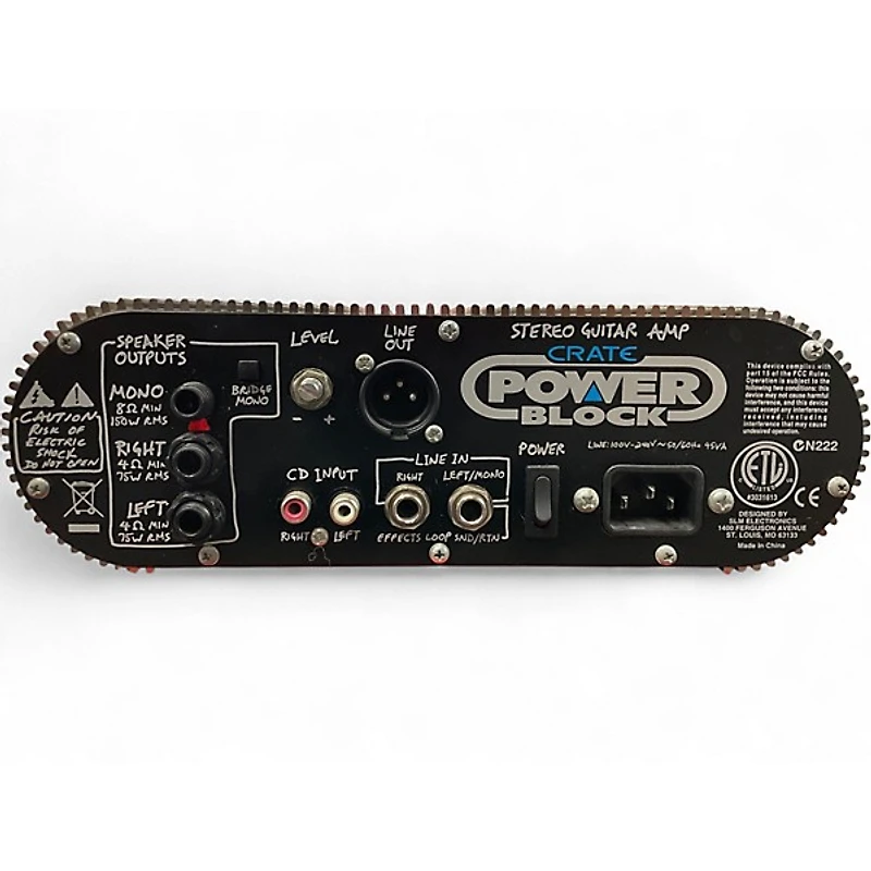 Used Crate Power Block Solid State Guitar Amp Head