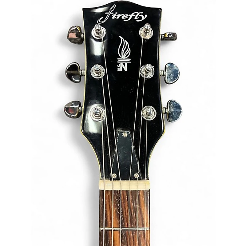 Used Firefly JSN Double Cutaway P-90 Gold Solid Body Electric Guitar