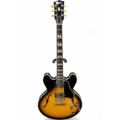 Used Gibson ES345 Tobacco Burst Hollow Body Electric Guitar