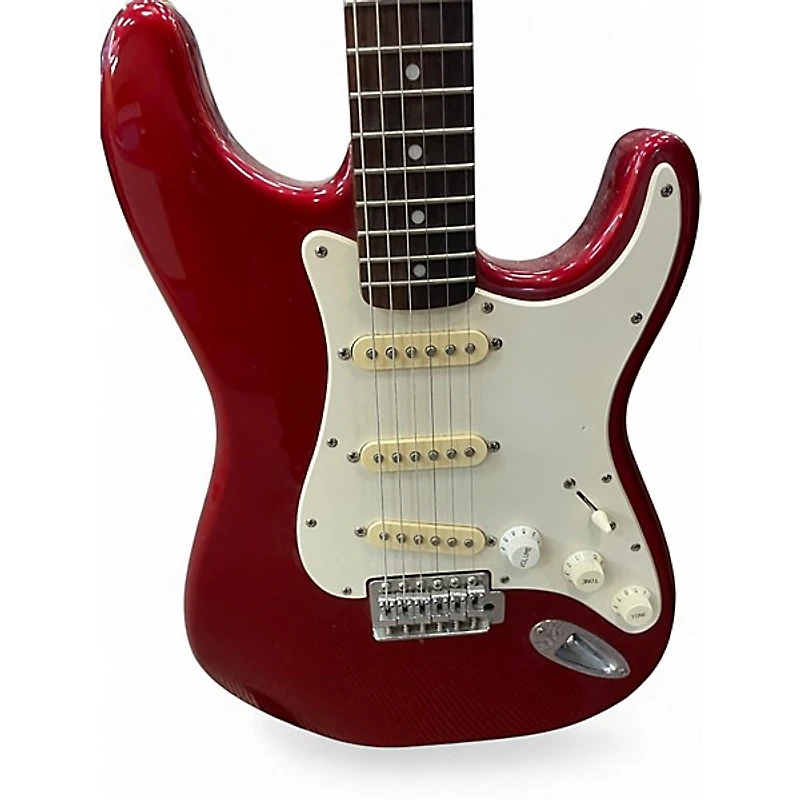 Used Squier Standard Stratocaster Candy Apple Red Solid Body Electric Guitar