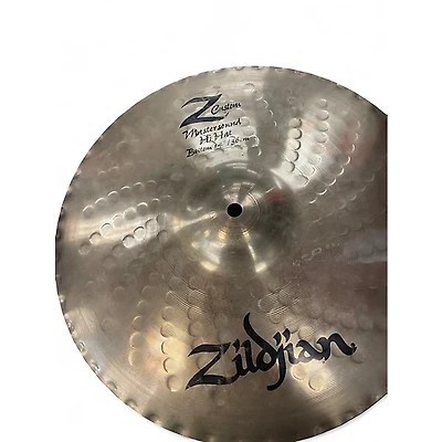 Used Zildjian 14in Z custom mastersound hi-hat top Cymbal