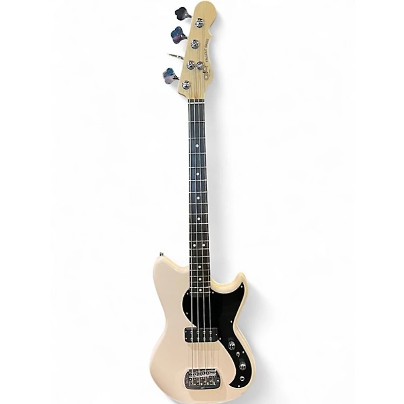 Used G&L Fallout Bass White Electric Bass Guitar