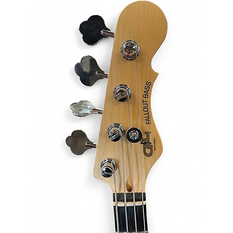 Used G&L Fallout Bass White Electric Bass Guitar