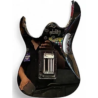 Used Ibanez JEMJR Black Solid Body Electric Guitar