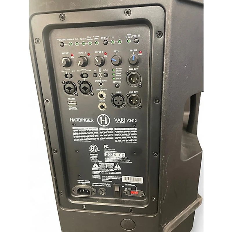 Used Harbinger VARI V3412 Powered Speaker