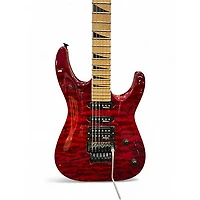 Used Jackson JS34Q Dinky Trans Red Solid Body Electric Guitar