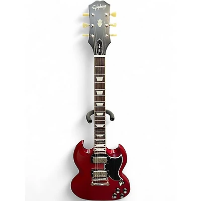 Used Epiphone Inspired by Gibson SG Cherry Solid Body Electric Guitar