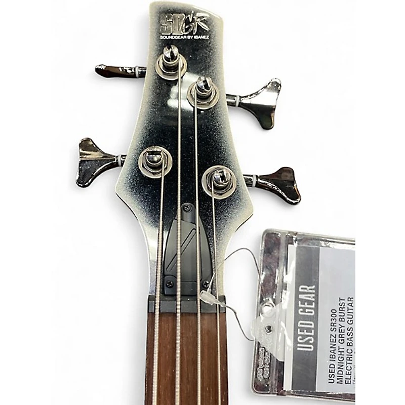 Used Ibanez SR300 Midnight grey burst Electric Bass Guitar