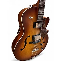 Used Godin 5th Avenue Kingpin II Sunburst Hollow Body Electric Guitar