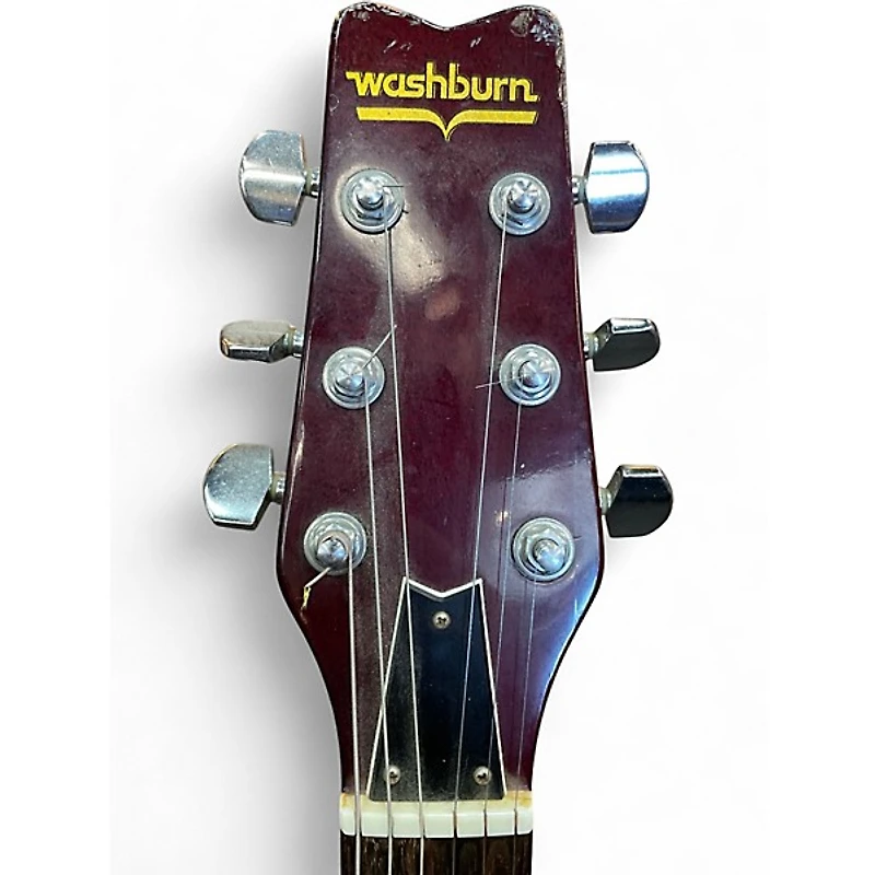 Used Washburn Raven Maroon Solid Body Electric Guitar