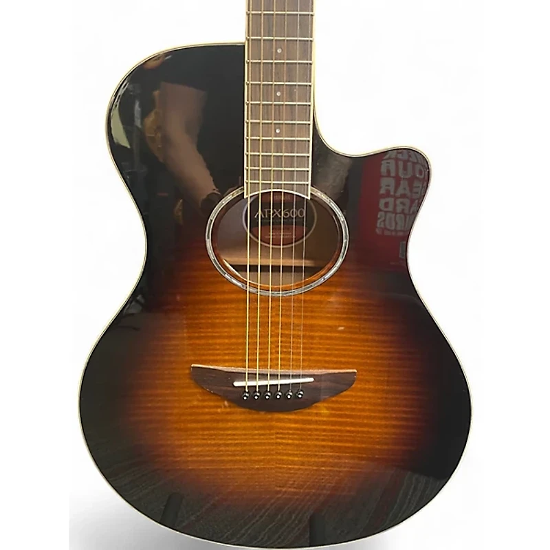 Used Yamaha APX600 sunburst Acoustic Electric Guitar