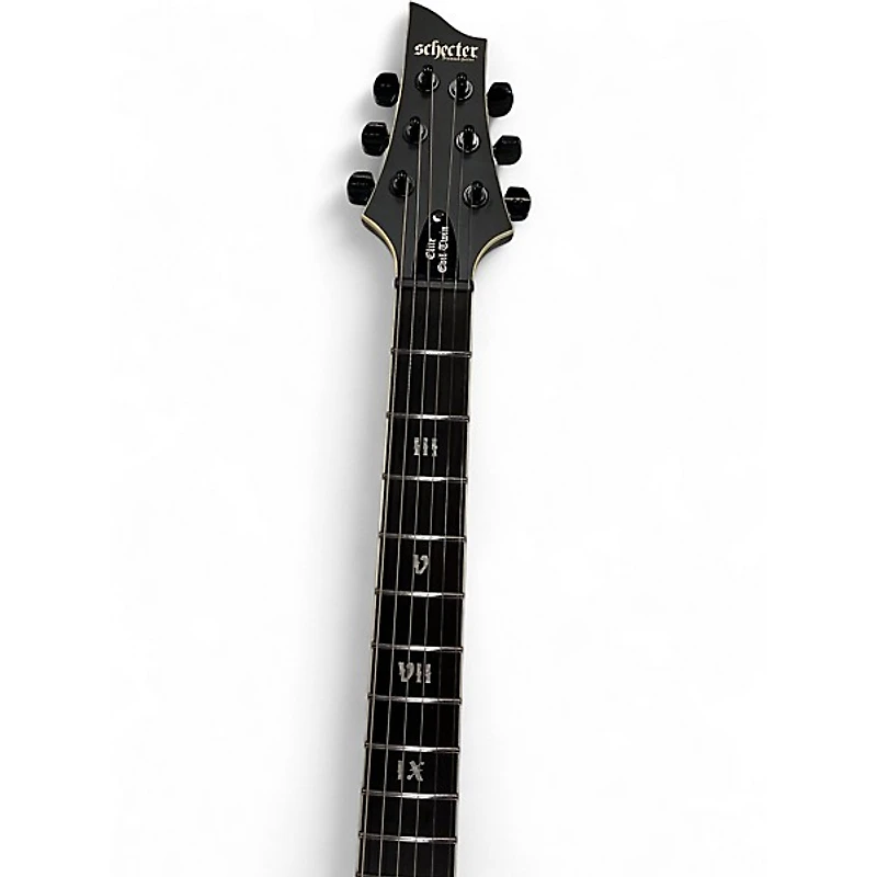 Used Schecter Guitar Research C1 SLS Elite Evil Twin Black Solid Body Electric Guitar