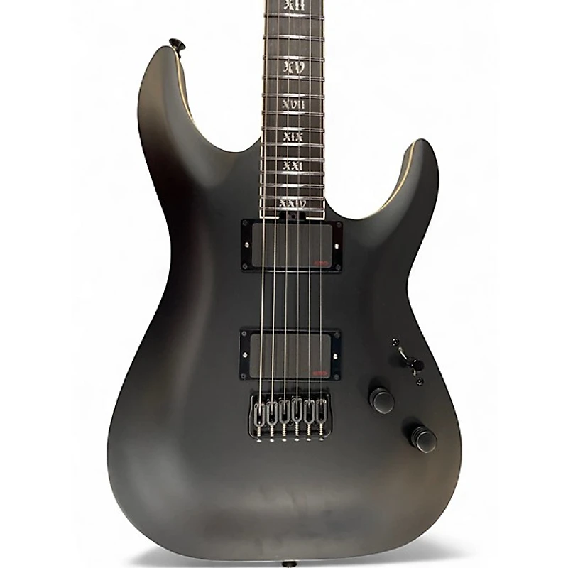 Used Schecter Guitar Research C1 SLS Elite Evil Twin Black Solid Body Electric Guitar