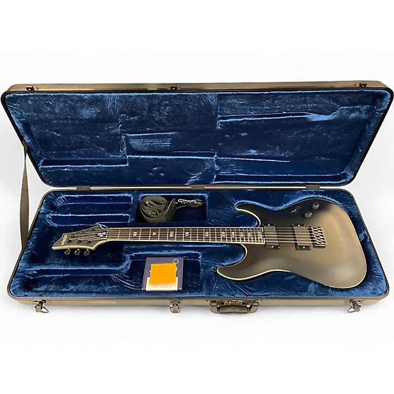 Used Schecter Guitar Research C1 SLS Elite Evil Twin Black Solid Body Electric Guitar