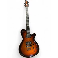 Used Godin LGXT Synth Access Cognac Burst Flame Solid Body Electric Guitar