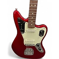 Used Fender American Professional Jaguar Candy Apple Red Solid Body Electric Guitar