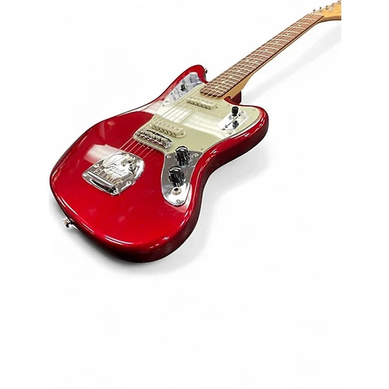 Used Fender American Professional Jaguar Candy Apple Red Solid Body Electric Guitar