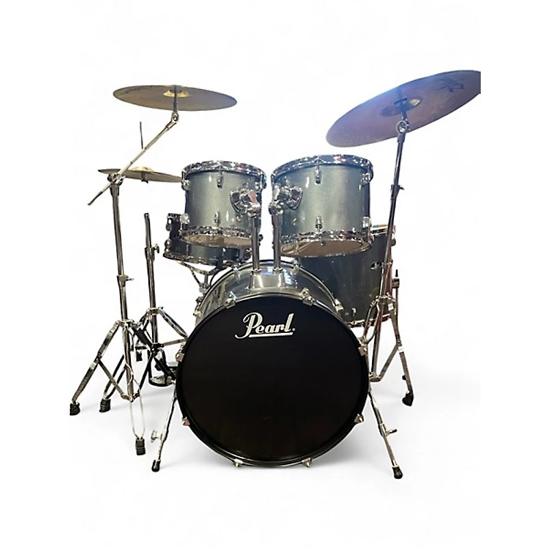 Used Pearl 5 Piece Roadshow Blue Sapphire Drum Kit