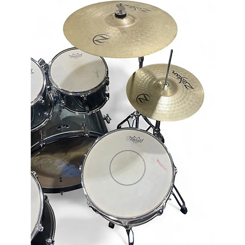 Used Pearl 5 Piece Roadshow Blue Sapphire Drum Kit
