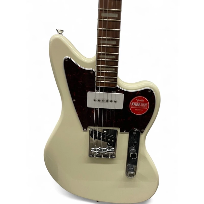 Used Squier Paranormal Offset Telecaster SJ Olympic White Solid Body Electric Guitar