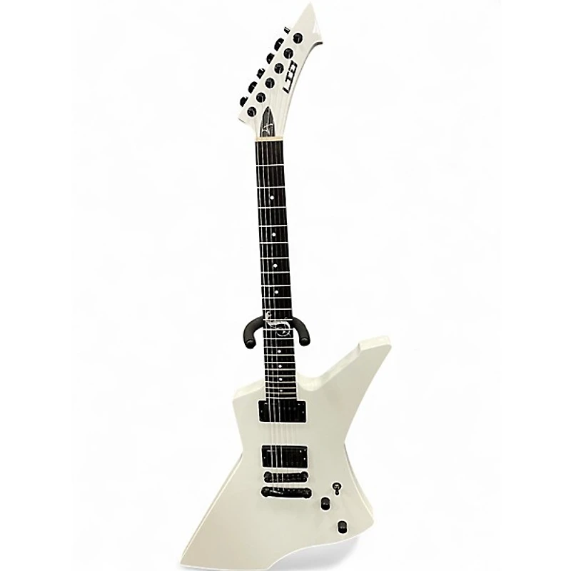 Used 2015 ESP LTD James Hetfield Snakebyte White Solid Body Electric Guitar