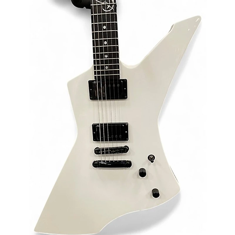 Used 2015 ESP LTD James Hetfield Snakebyte White Solid Body Electric Guitar