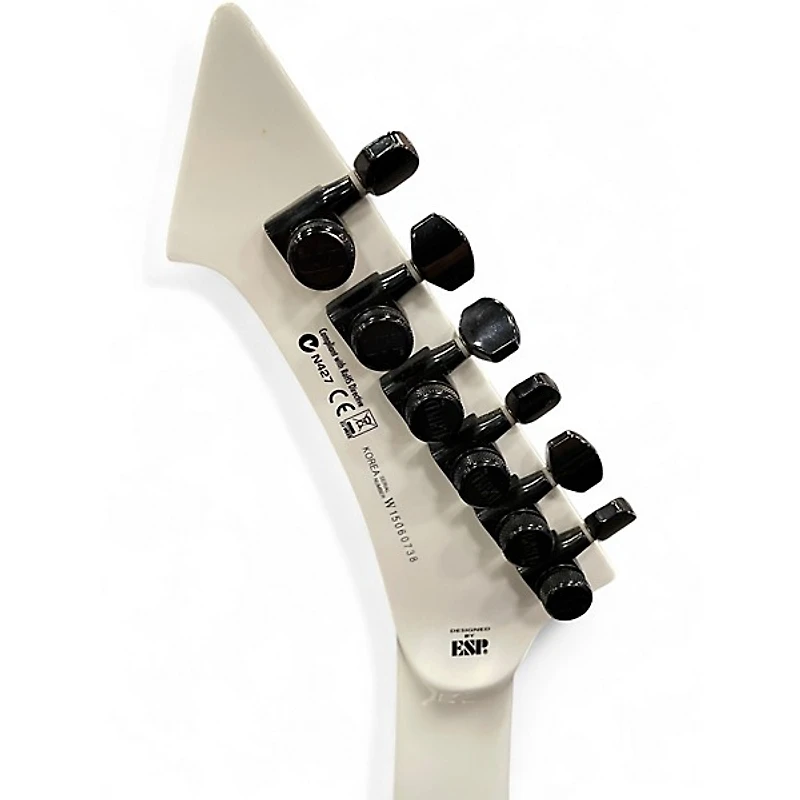 Used 2015 ESP LTD James Hetfield Snakebyte White Solid Body Electric Guitar