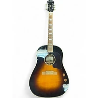 Used Epiphone EJ160E John Lennon Signature 2 Tone Sunburst Acoustic Electric Guitar