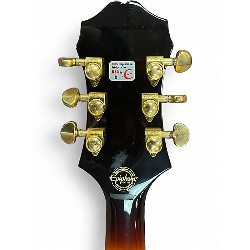Used Epiphone Joe Pass Emperor II Pro 2 Tone Sunburst Hollow Body Electric Guitar