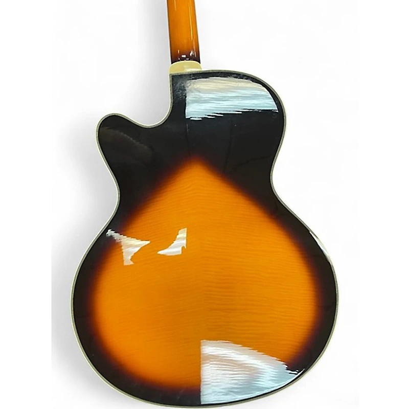Used Epiphone Joe Pass Emperor II Pro 2 Tone Sunburst Hollow Body Electric Guitar