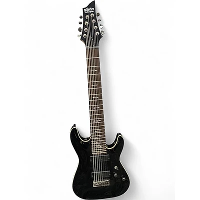 Used Schecter Guitar Research demon 8 black Solid Body Electric Guitar