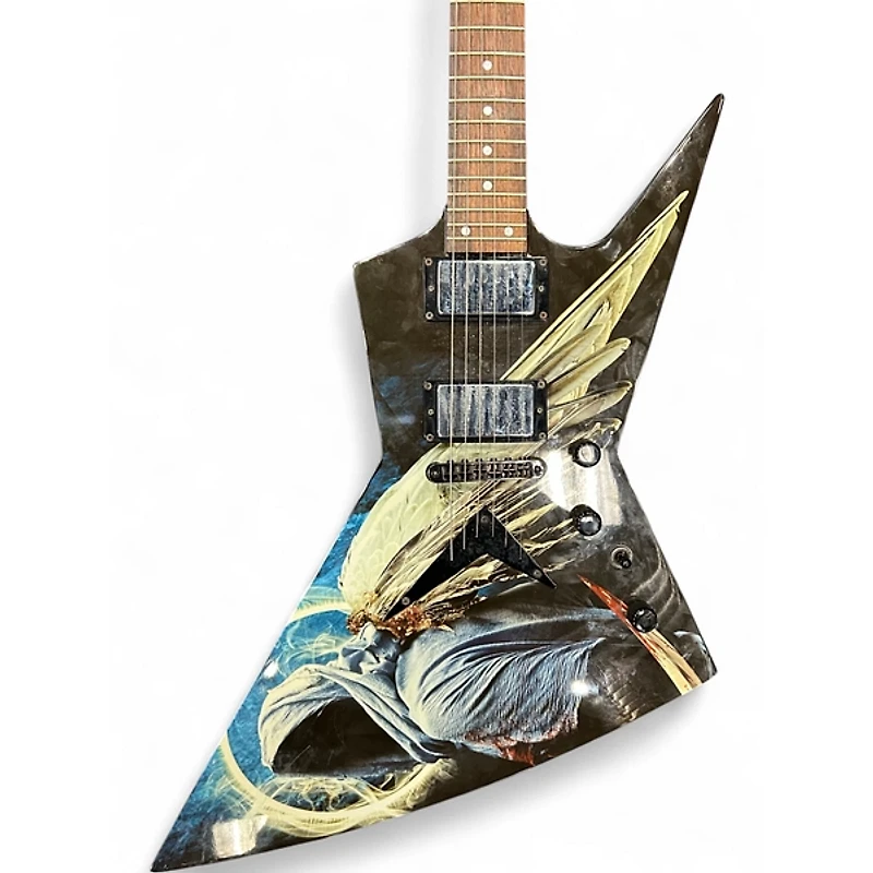 Used Dean Dave Mustaine Zero Angel of Deth II Black Solid Body Electric Guitar