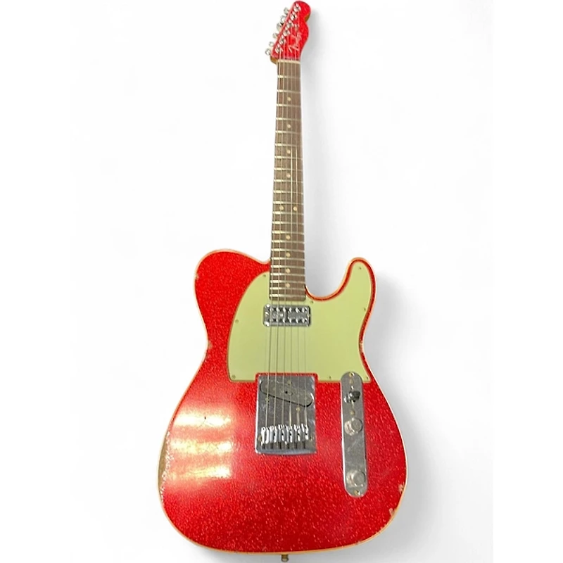Used Fender CUSTOM SHOP DUAL STACK HS TELECASTER RED SPARKLE Solid Body Electric Guitar