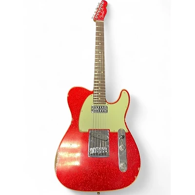 Used Fender CUSTOM SHOP DUAL STACK HS TELECASTER RED SPARKLE Solid Body Electric Guitar