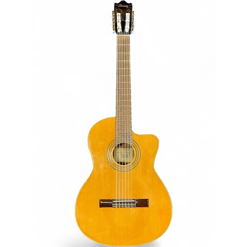 Used Ibanez GA6CE Natural Classical Acoustic Electric Guitar