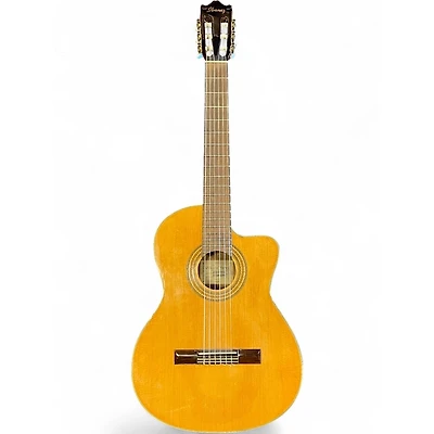 Used Ibanez GA6CE Natural Classical Acoustic Electric Guitar