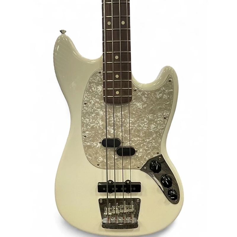 Used Fender Mustang White Solid Body Electric Guitar
