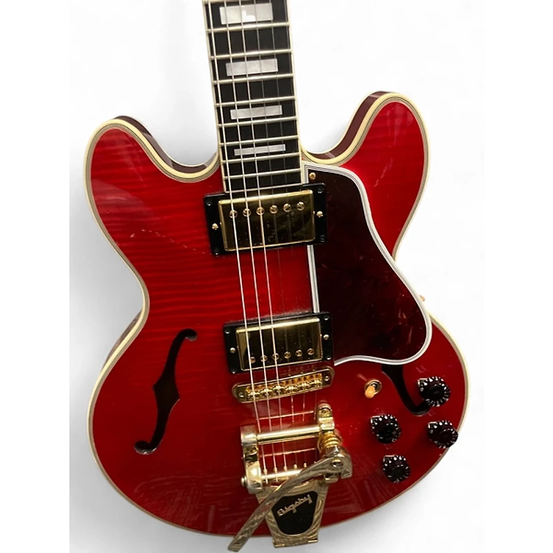 Used Gibson CS356 Figured Top Bigsby Cherry Hollow Body Electric Guitar