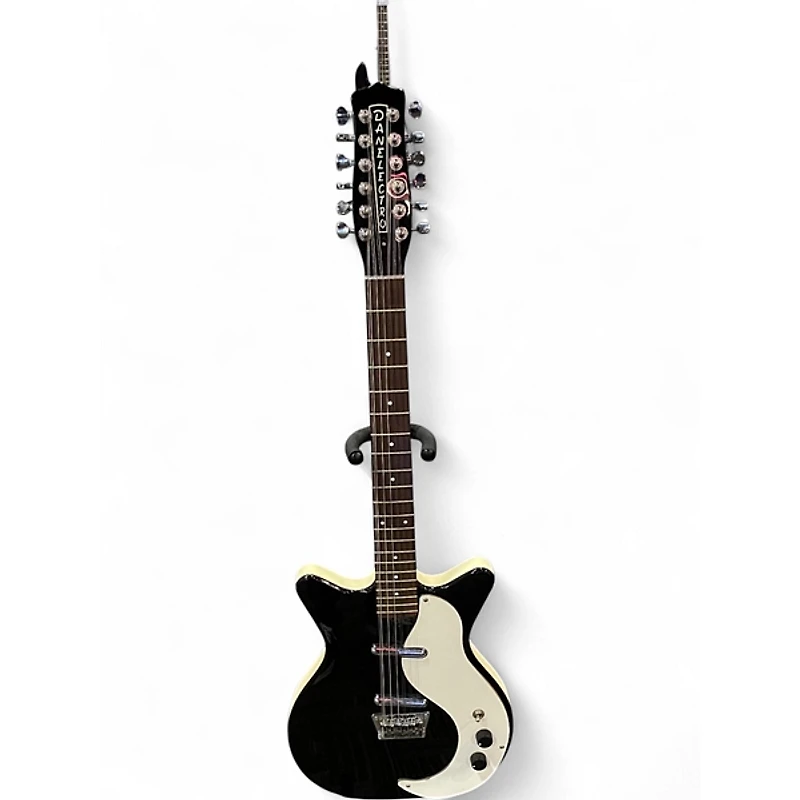 Used Danelectro 59M Black Solid Body Electric Guitar