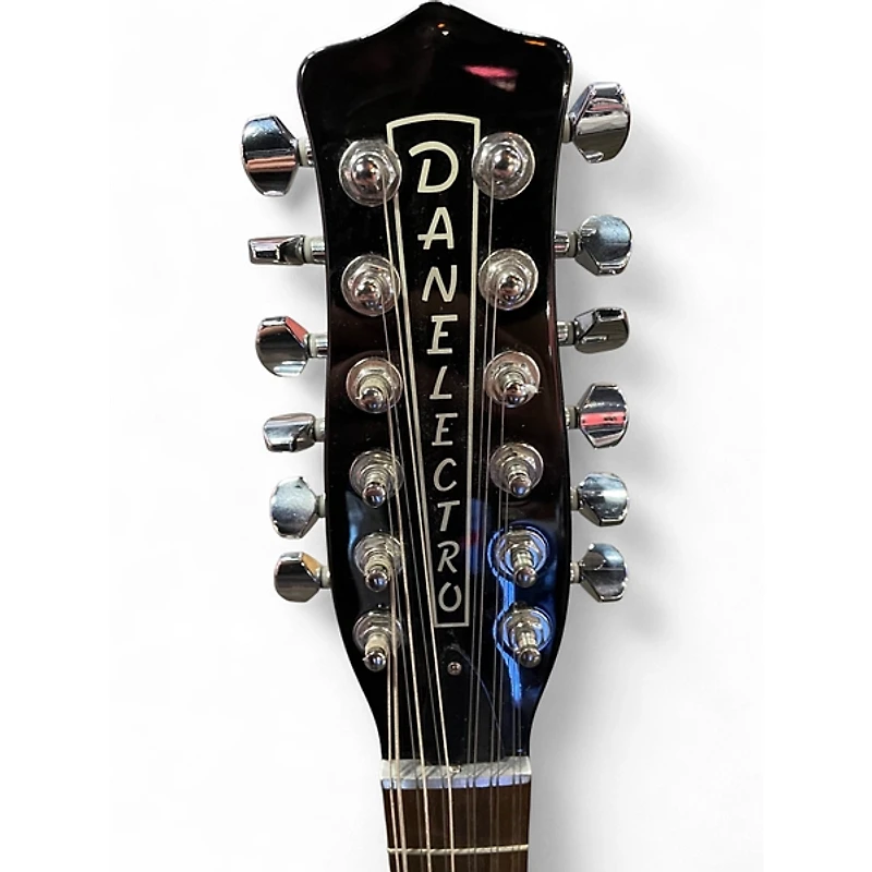 Used Danelectro 59M Black Solid Body Electric Guitar