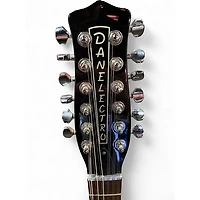 Used Danelectro 59M Black Solid Body Electric Guitar