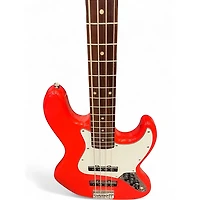 Used Squier Affinity Jazz Bass Fiesta Red Electric Bass Guitar