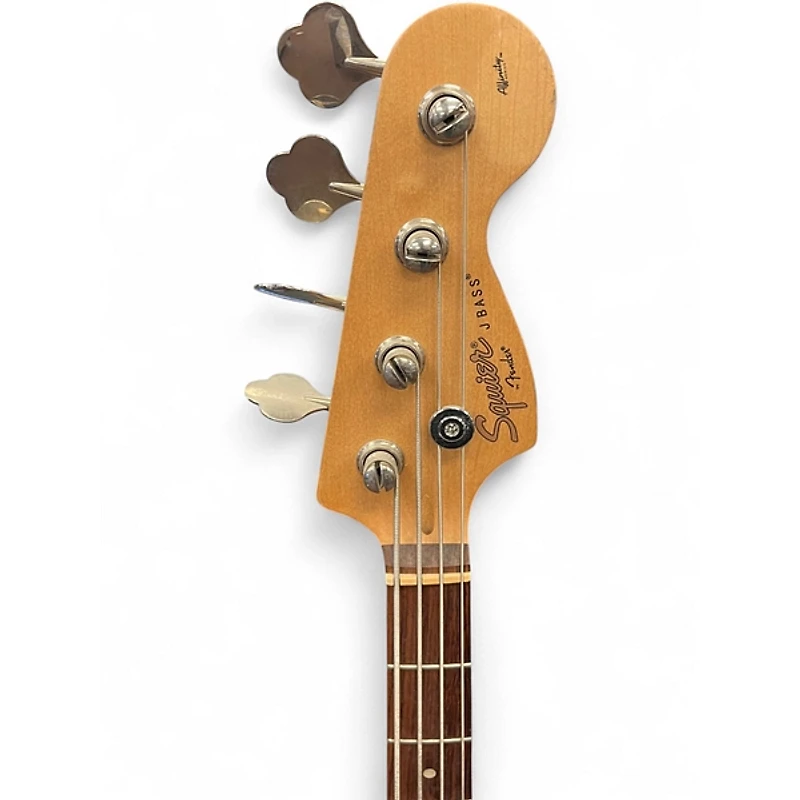 Used Squier Affinity Jazz Bass Fiesta Red Electric Bass Guitar